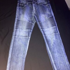 Men’s Moto Style Distressed Jeans -size 30x30